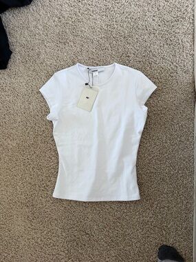 TankAir Women's White Crewneck Short-Sleeve Tee